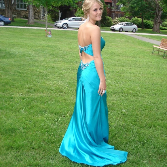 Strapless prom dress - Picture 2 of 2